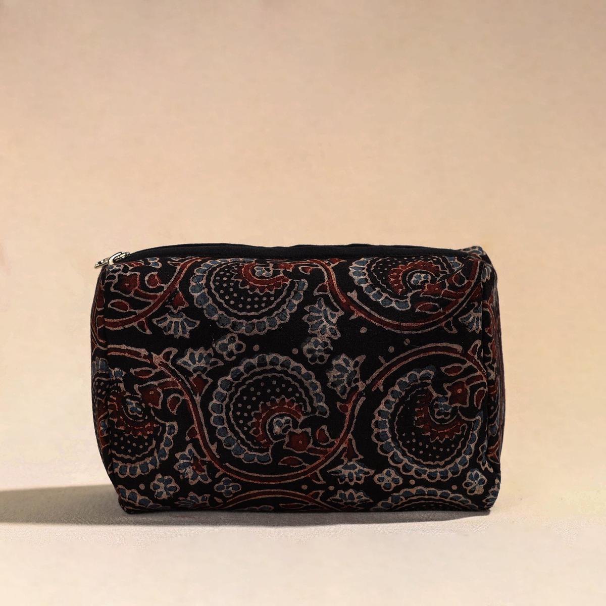 Black - Handmade Cotton Toiletry Pouch 02