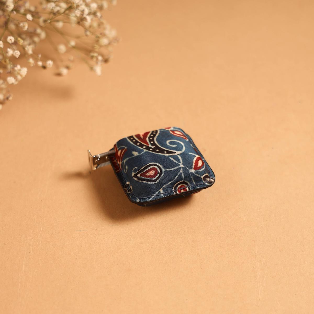 Blue - Ajrakh Block Printed Multipurpose Measuring Tape 14