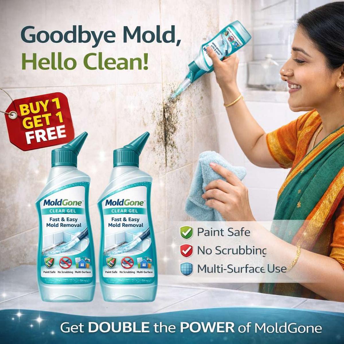  MoldGone Gel  Erase Mold Instantly  | BUY 1 GET 1 FREE | Limited Stock Available