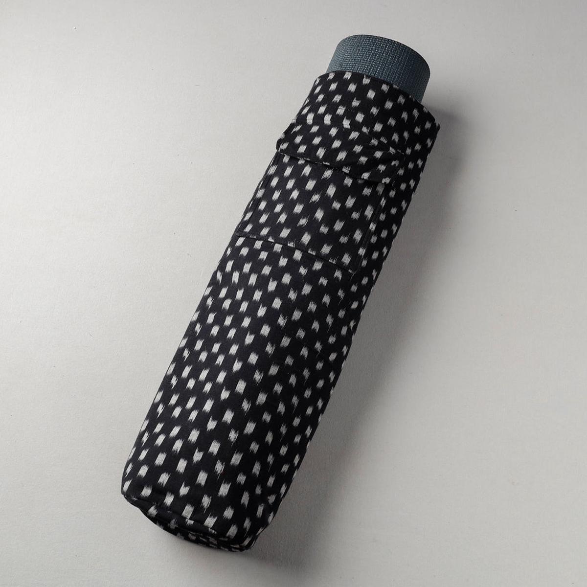 Black - Pochampally Ikat Weave Yoga Mat Bag 19